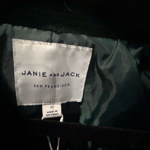 Boys velvet green blazer size 12, new with tags